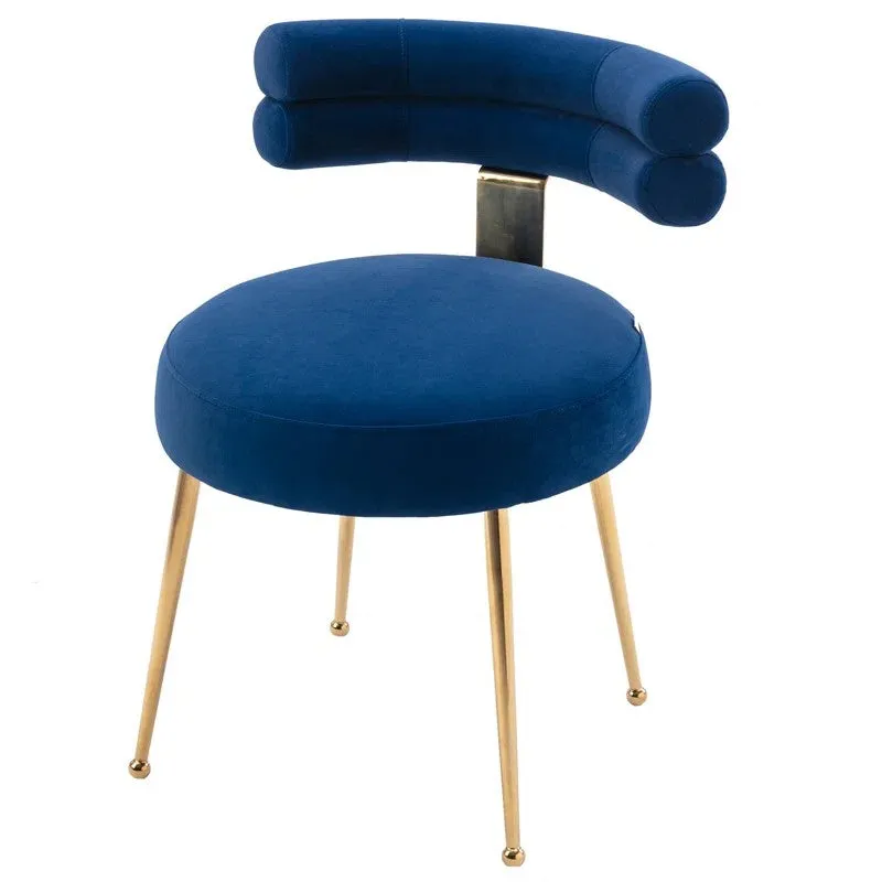 Velmora Metal Accent Chair - Blue media 3