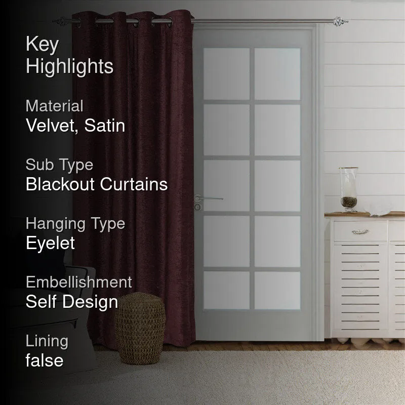 Saral Home Auriels Blackout Curtain - Mauve media 2