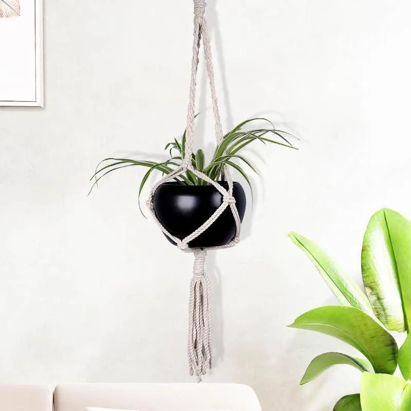 Aurora Macrame Plant Hanger - Large media 1