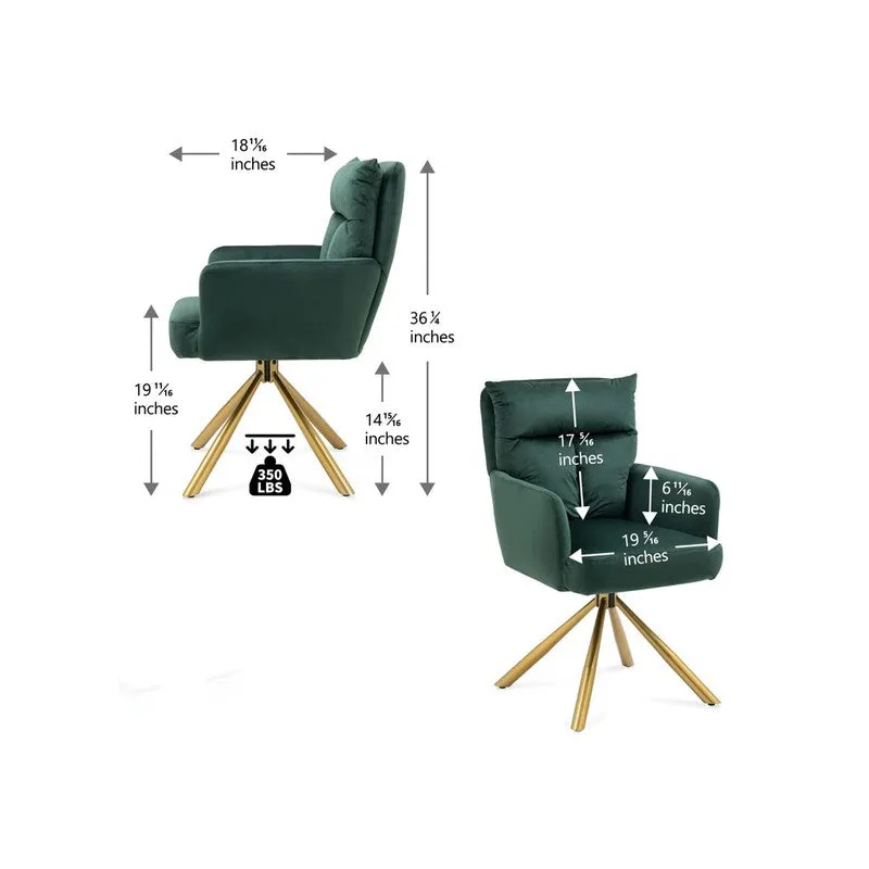Arvella Neem Wood Accent Chair - Green media 7