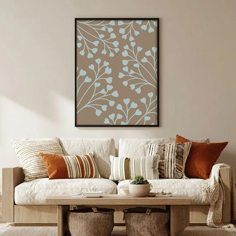 Tundra Bloom Canvas Wall Painting With Black Frame media 5