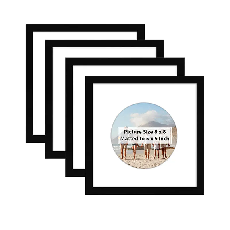 Noir Craft Synthetic Wood Photo Frame - Set Of Four media 3