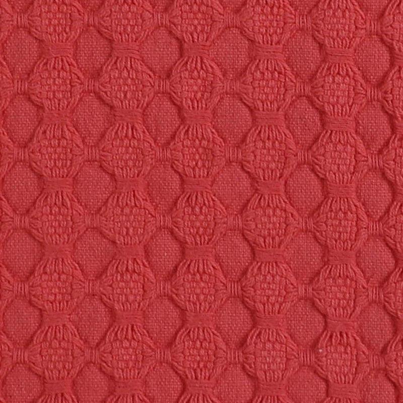 Tender Loom Knitted Cotton Throw (Red) - Two Piece Set media 4