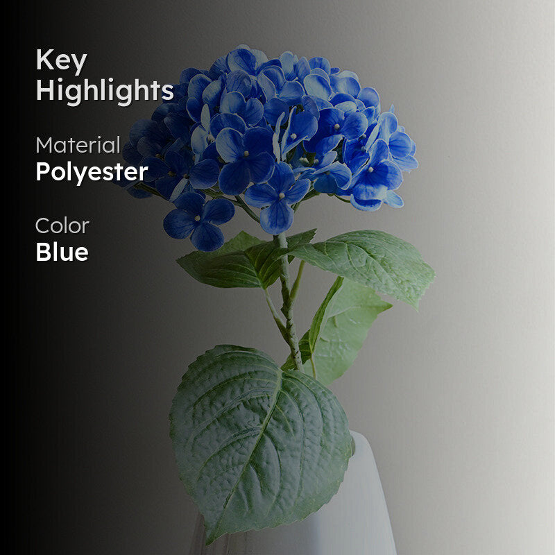 Caelia Artificial Hydrangea Stick - Blue media 2
