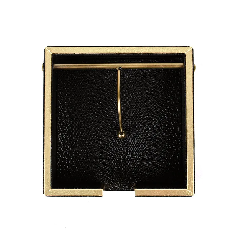 Tisquo Faux Leather Tissue Holder - Black media 7