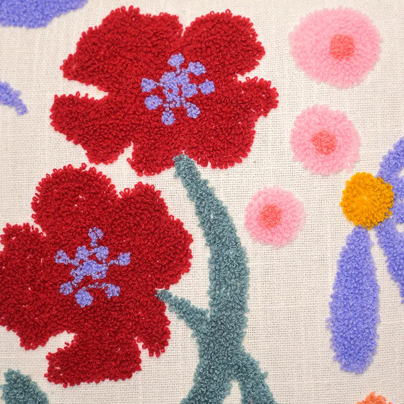 Pillow Petals Embroidered Cushion Cover media 3