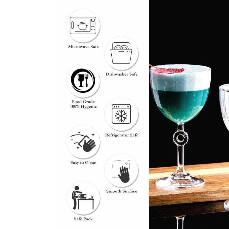 Pasabahce Olivia Wine Stem Glass (270 ML) - Set Of Two media 6