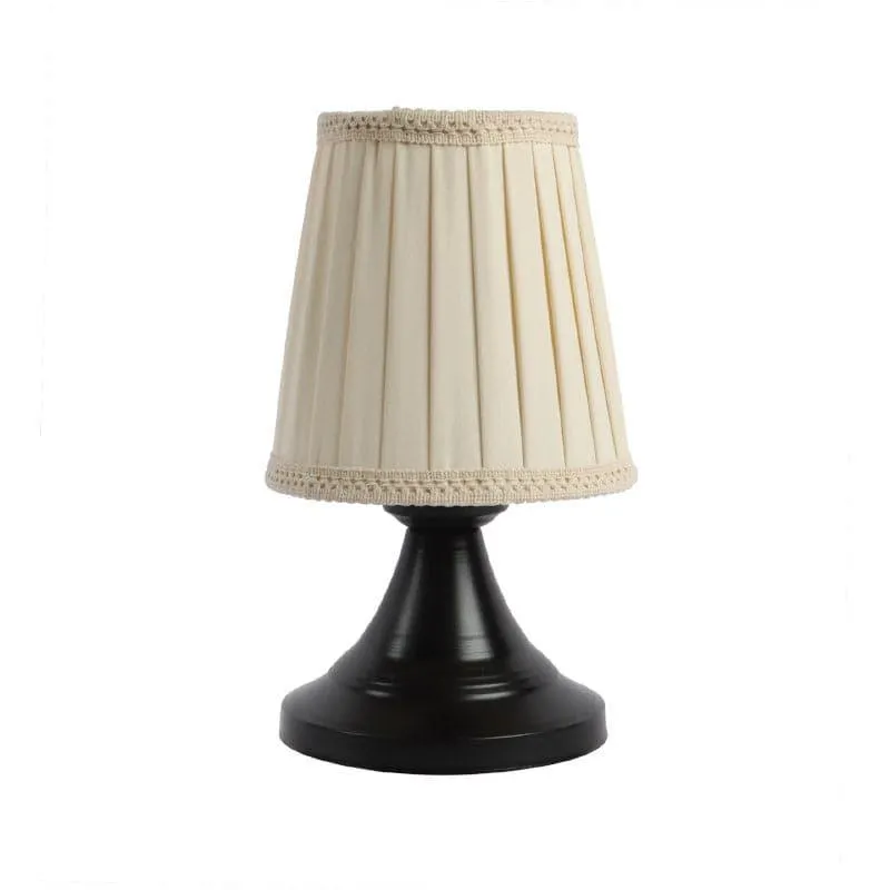 Jifa Cloda Metal Fabric Table Lamp with Metal Base - Beige,Black media 4