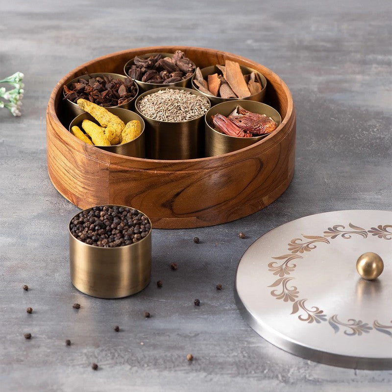 Teaky Masala Box - Brown & Silver media 5
