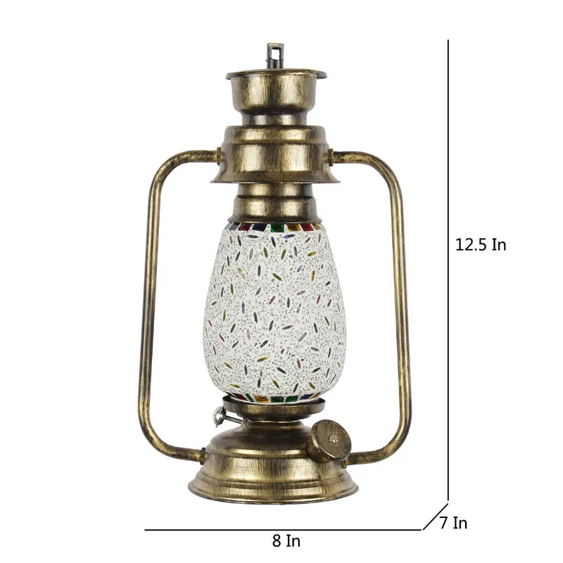 Siera Mosaic Lantern Iron Wall Lamp - Gold media 7