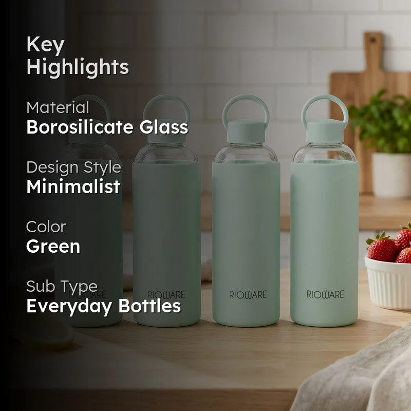 Rioware SoftTone Hydration Bottle Green (750 mL Each) - Set Of Four media 2