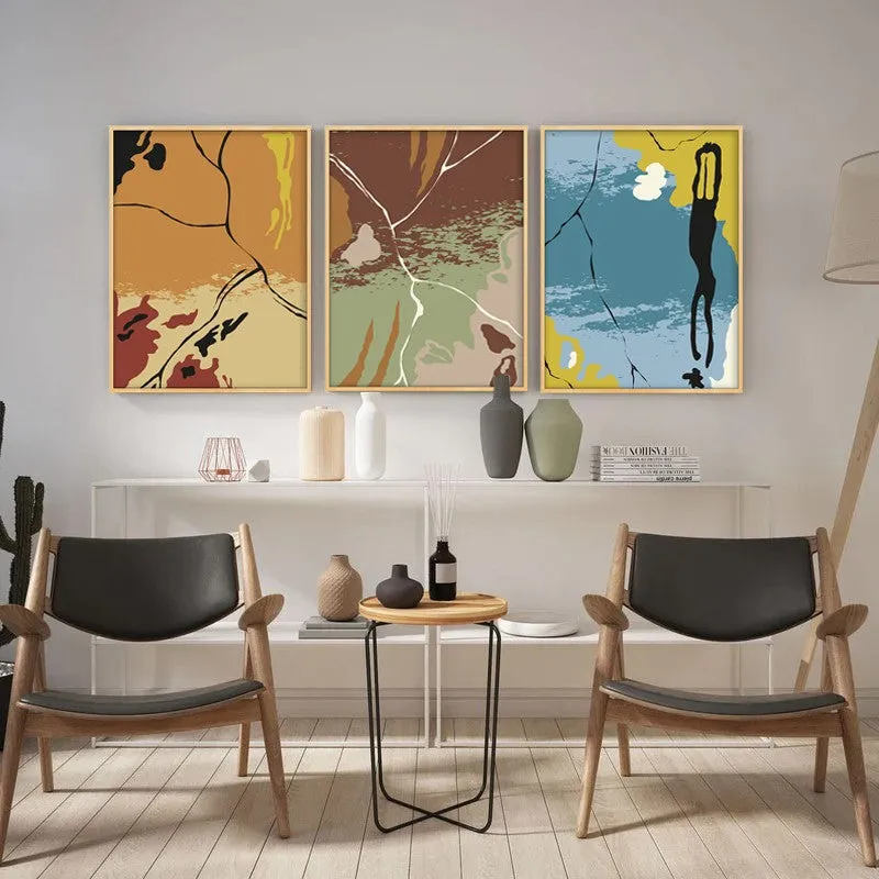 Dynamic Dreamscape Archival Paper Wall Art - Set Of Three media 4