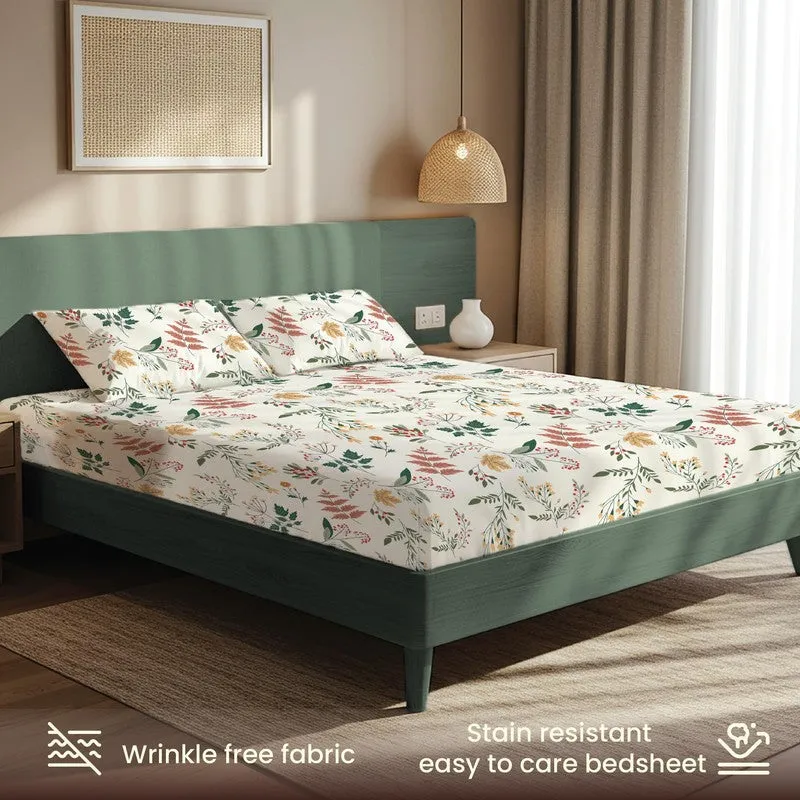 Spring Symphony Floral Cotton Bedsheets (Multicolor) - 200 TC media 5