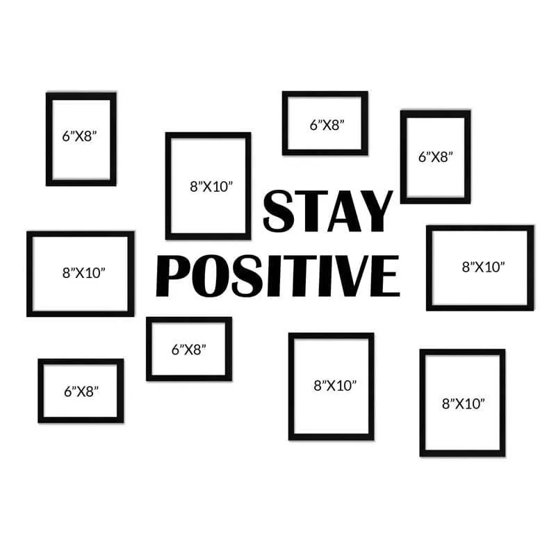 Inspirational MDF Wall Photo Frame - Set Of Ten media 6