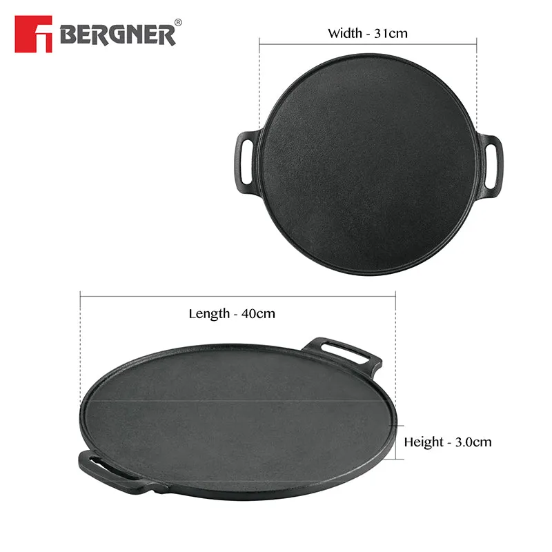 Bergner Arden Double Handled Cast Iron Tawa - 31 cm media 9