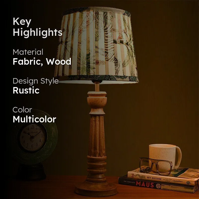 Reina Fabric Table Lamp - Multicolor media 2