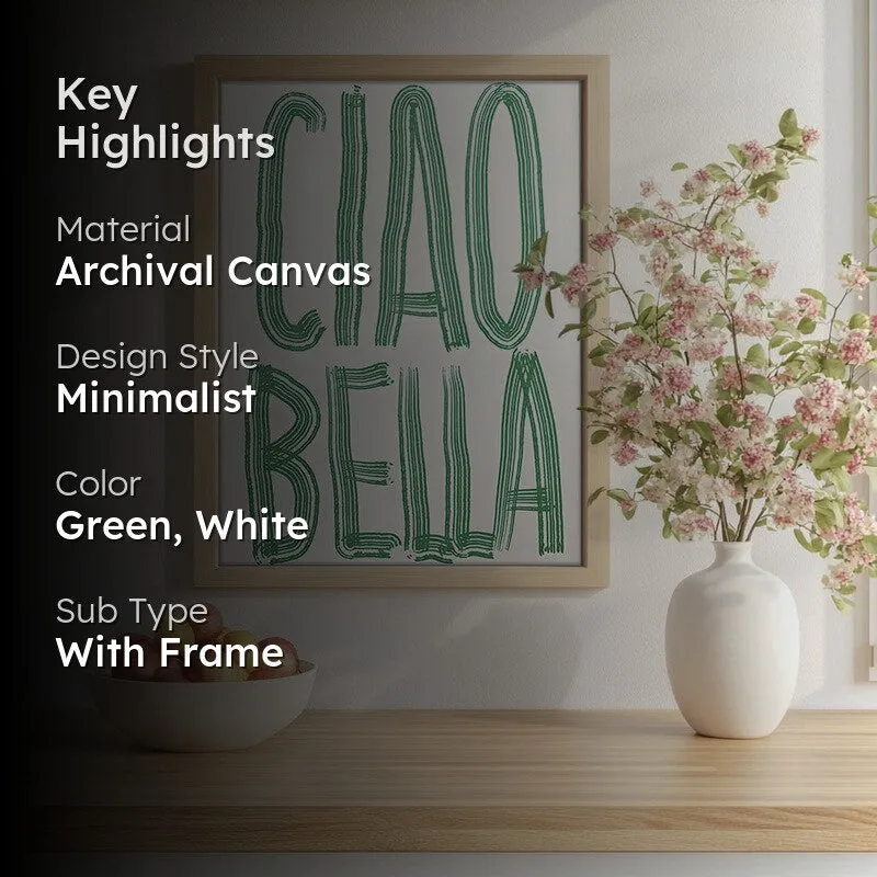 Ciao Bella Archival Canvas Wall Art - Brown media 2