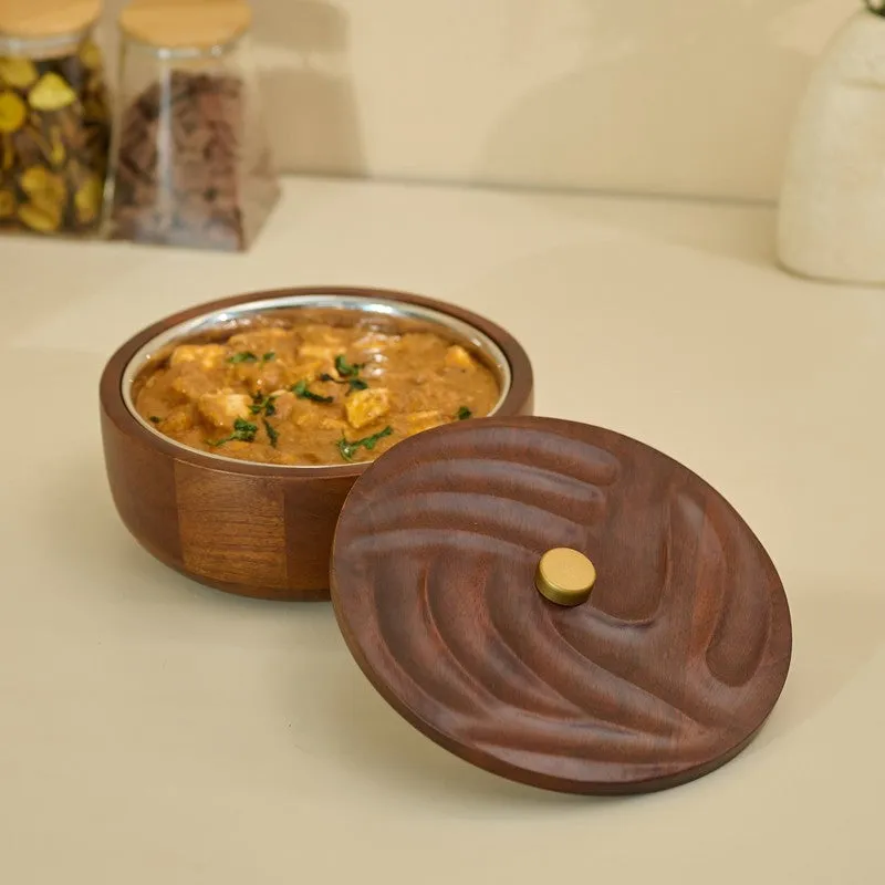 Saaj Mango Wood Casserole media 1