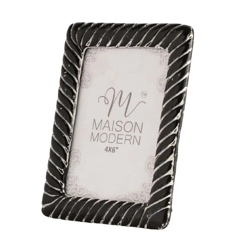 Casa Aluminium & Glass Photo Frame - Black media 3