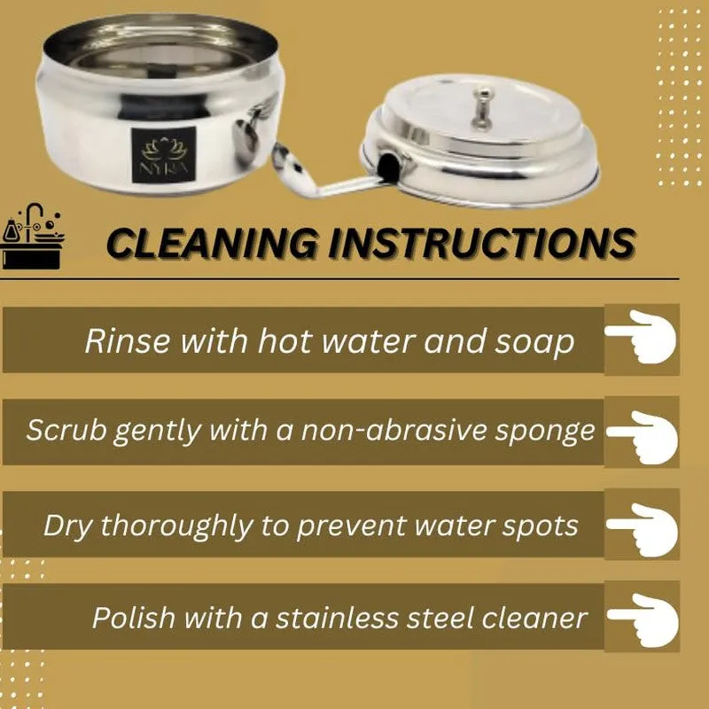 Simmer Silver Stainless Steel Containers - Set of Three media 9