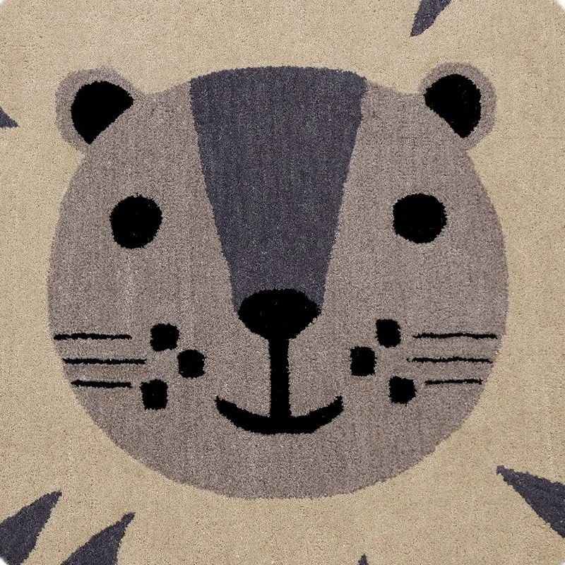 Pride King Wool Carpet - Grey,Beige media 4