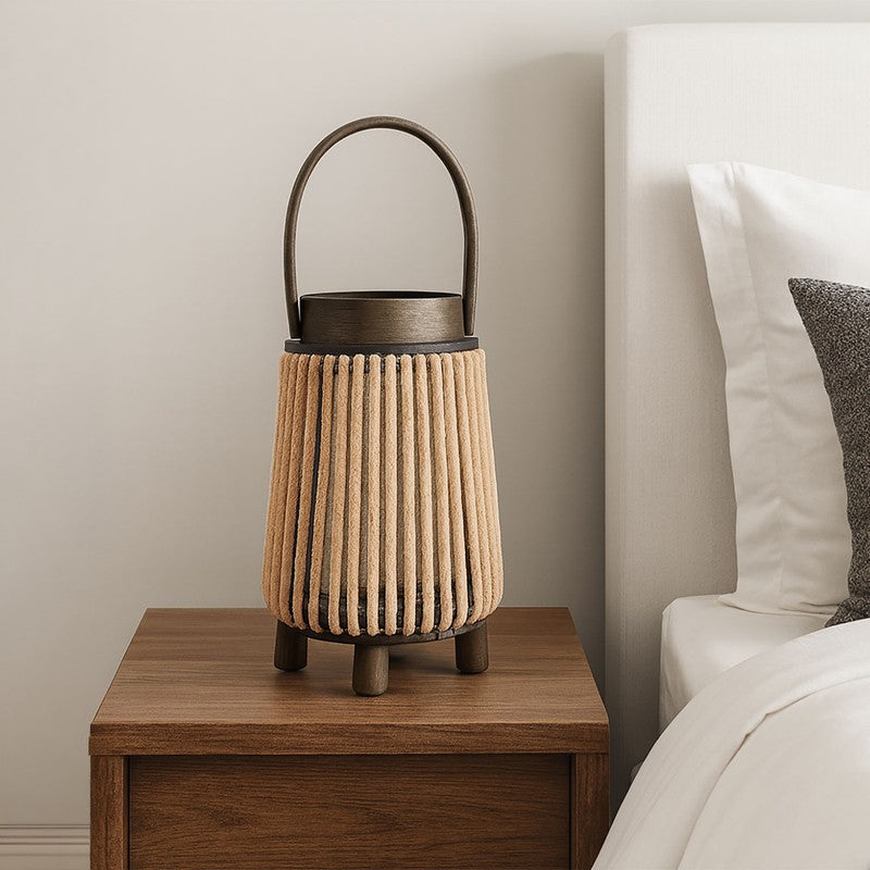 LumaWeave Bamboo Tea Light Candle Holder
