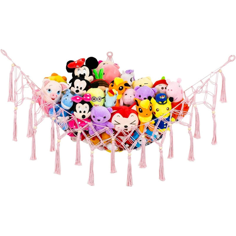 Iara Macrame Toy Hammock - Pink media 5