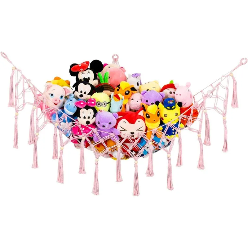 Iara Macrame Toy Hammock - Pink media 5