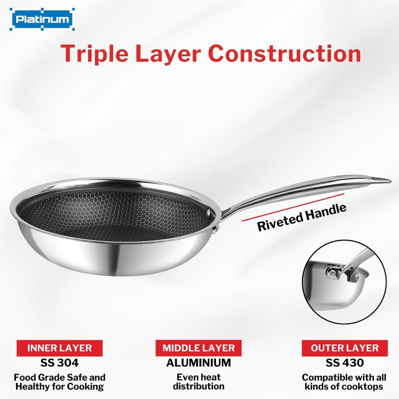 Vinod Nexra Frying Pan - 9 Inches media 9