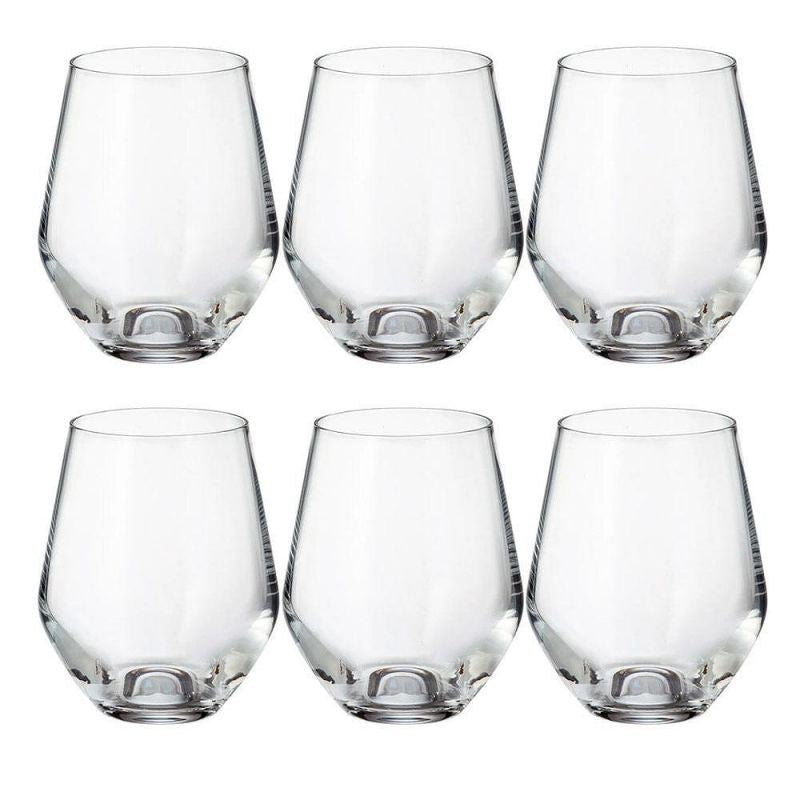 Davin Bohemia Crystal Wine Glass(350 mL) - Set Of Six media 7