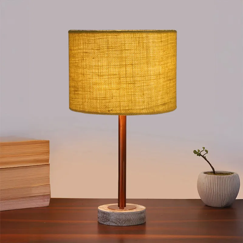 Sienna I Rodin Wooden Table Lamp - Yellow,Copper,White media 2