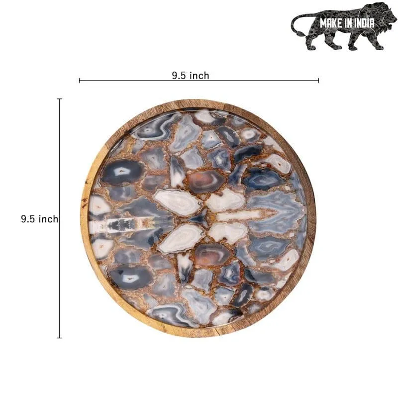 Pebble Glow Wood Platter media 5
