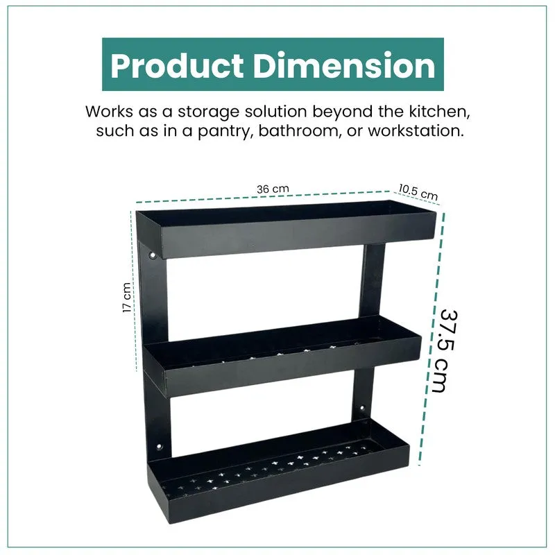 Tidy Aura Metal Racks -Black media 8