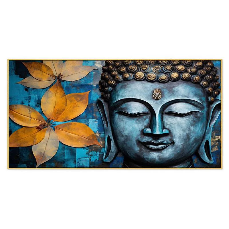 Buddha Sidhanta Canvas Wall Painting With Frame media 5