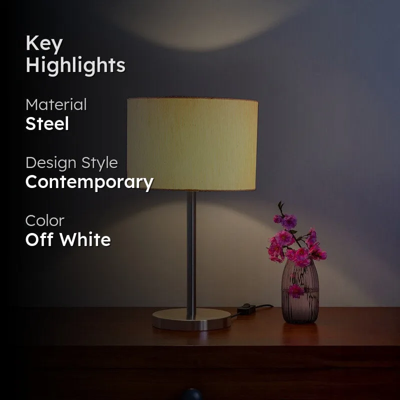 Noctra Lumo Glow Metal Table Lamp - Ivory media 2