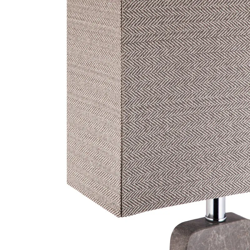 AarviDecor Oakley Decorative Metal Table Lamp - Grey media 5