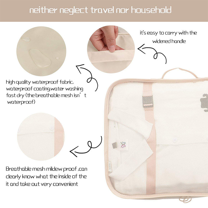 Robbie Travel Organizer (Pink) - Seven Piece Set media 5