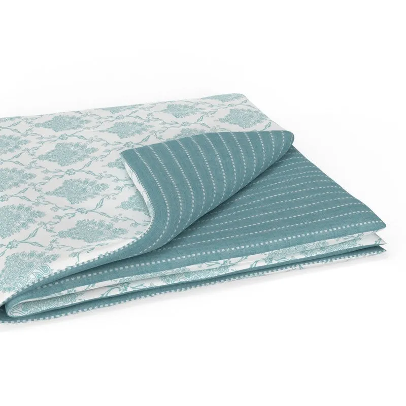 Grivor Cotton Dohar - Blue,White media 6