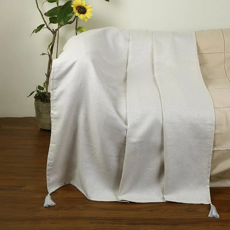 Willow Weave Geometric Cotton Throw media 1