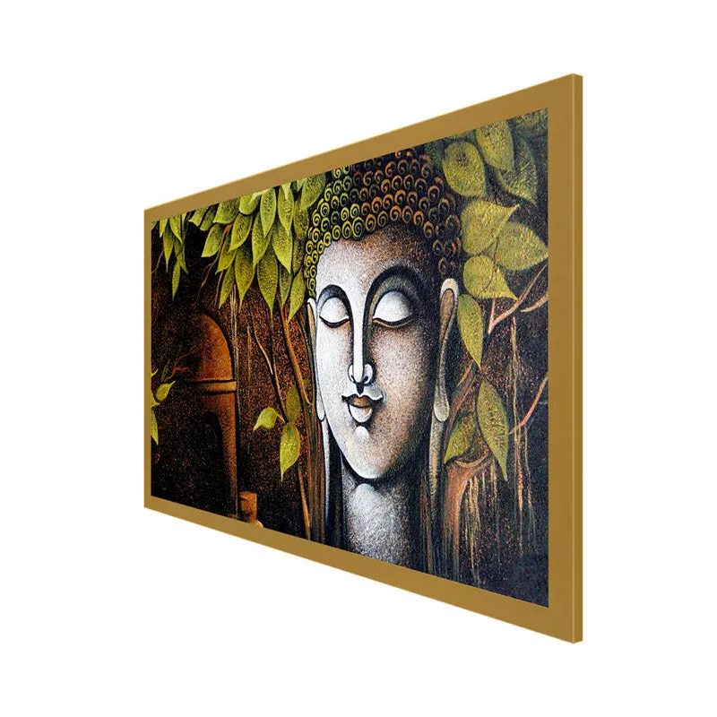 Buddha And Bodhi Tree Wall Painting media 8