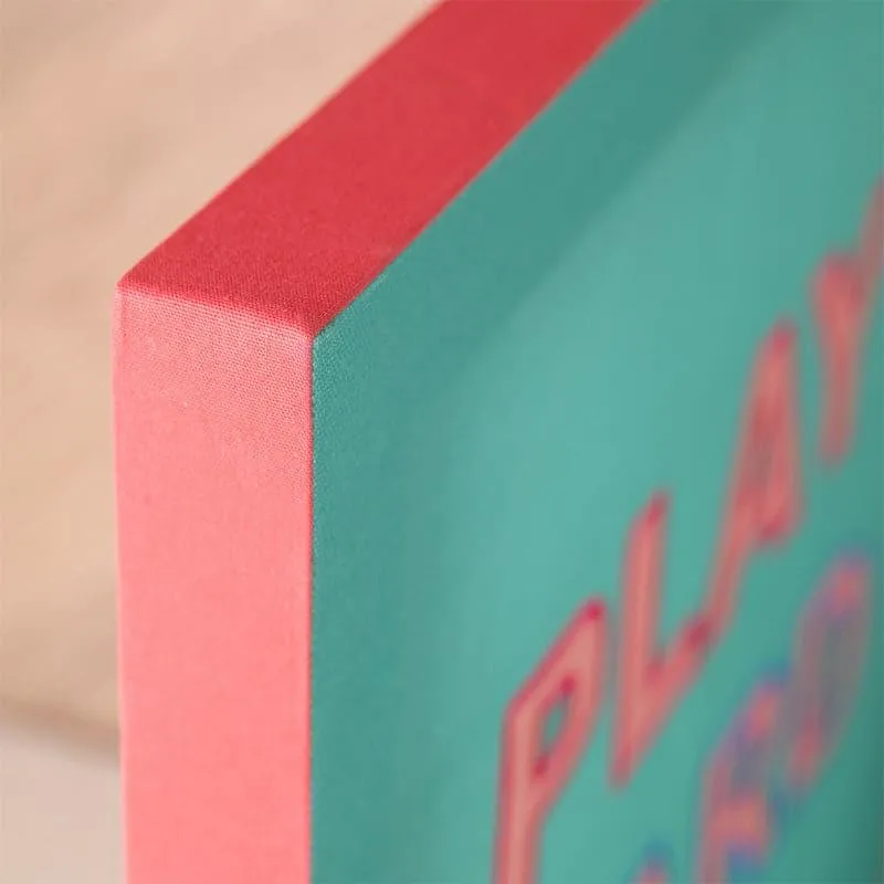 Play Hard Motivational MDF & Fabric Wall Accent media 6