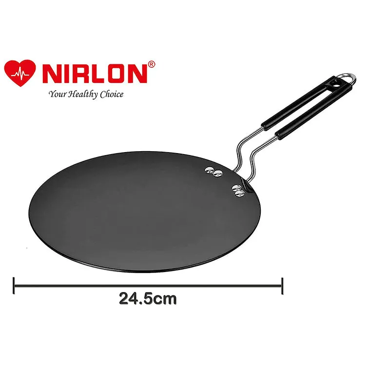 Nirlon Hard Anodized Non-Stick Aluminum Roti Tawa - 10 Inches media 6