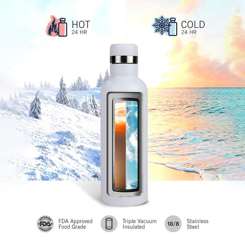Nautica Cirrus Pure Insulated Stainless Steel Thermos (White) - 500 mL media 5