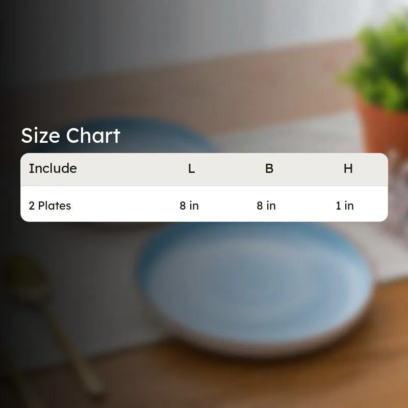 Lunar Blue Snack Plate - Set Of Two media 7