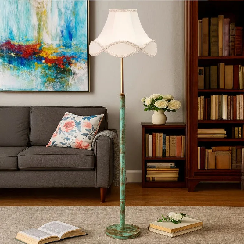 Cozy Nest Wooden Floor Lamp - Ivory media 4