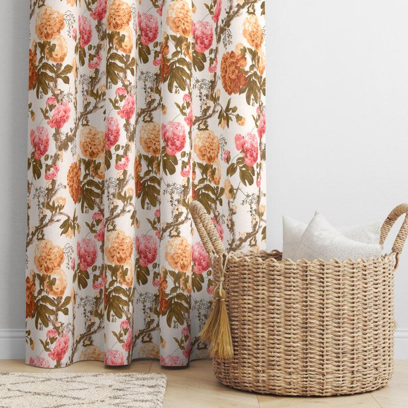 Mivaana Floral Curtain (Sunflower Yellow) - Set Of Two media 3