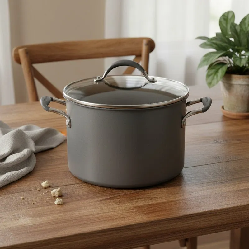 Circulon Aluminum Cooking Pot with Lid - 7580 ML media 1