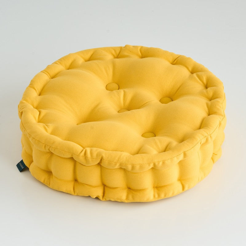 Aidan Floor Cushion - Mustard Yellow media 3