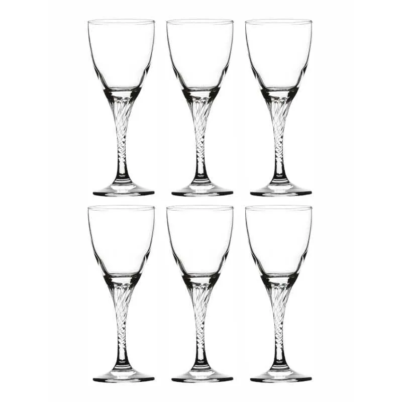 Pasabahce Twix White Wine Glasses (180 ml Each) - Set Of Six media 5