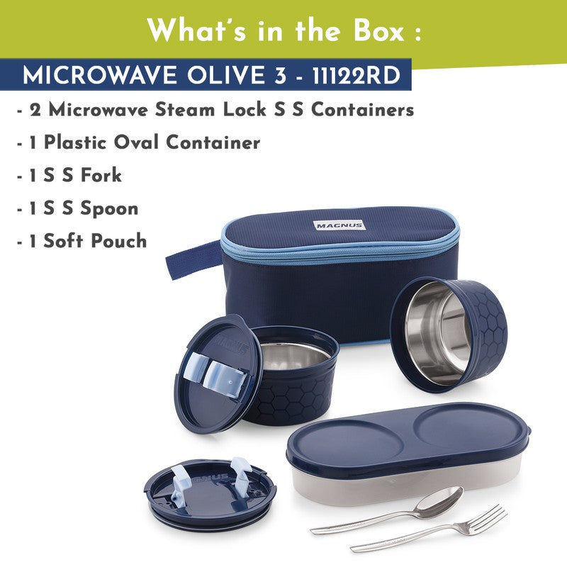 Elvra Pack Lunch Box with Lunch Bag - Four Piece Set media 5